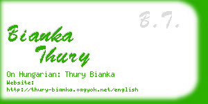 bianka thury business card